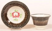 BLACK AND BROWN SPATTER CUP AN