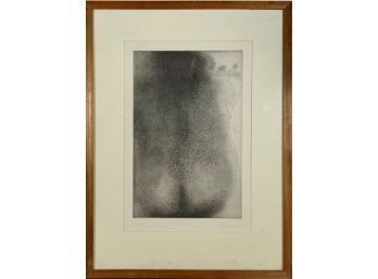 Black and white etching, abstract