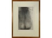 Black and white etching, abstr
