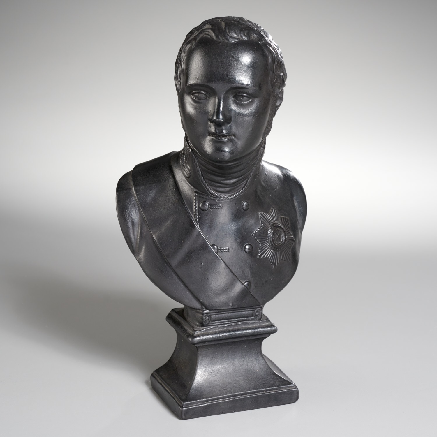 BLACK BASALT BUST OF TSAR ALEXANDER