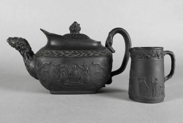 BLACK BASALT-WARE COMMEMORATIVE