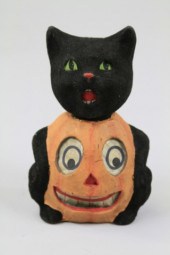 BLACK CAT/PUMPKIN HALLOWEEN CA