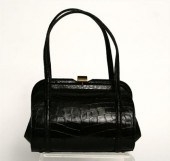 Black Coblentz alligator purse