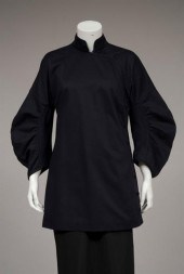 Black cotton twill Prada cheon