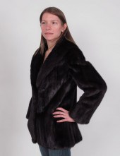 BLACK - DARKEST BROWN MINK JAC