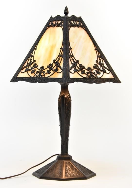 Black decorated spelter metal table