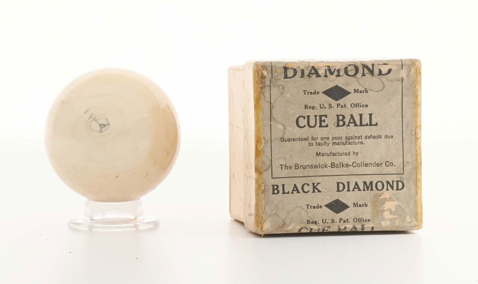 BLACK DIAMOND CUE BALL IN