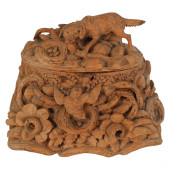 BLACK FOREST ANTIQUE CARVED WO