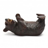 BLACK FOREST CARVED BEAR Circa