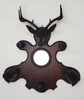 BLACK FOREST CARVED ELK'S HEAD
