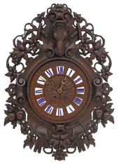 BLACK FOREST CARVED OAK BOAR &