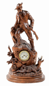 BLACK FOREST CARVED OAK WOOD F