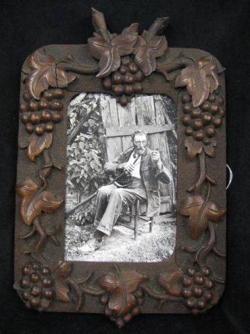 Black Forest Carved Picture Frame