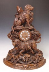 BLACK FOREST CARVED ST. BERNAR