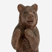 BLACK FOREST CARVED WALNUT BEA