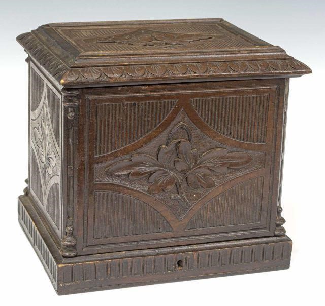 BLACK FOREST CARVED WALNUT CAVE A