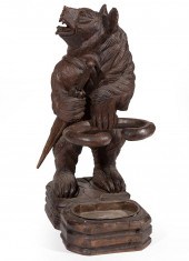 BLACK FOREST CARVED WALNUT HAL