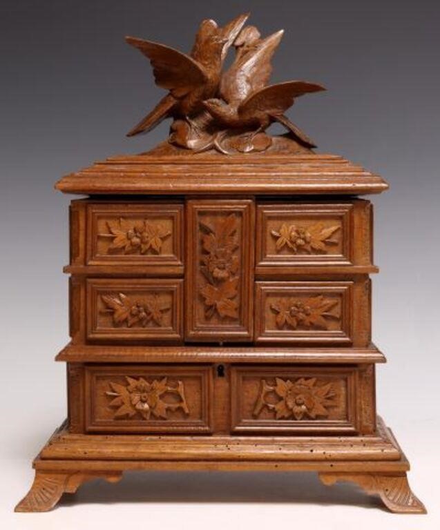 BLACK FOREST CARVED WALNUT