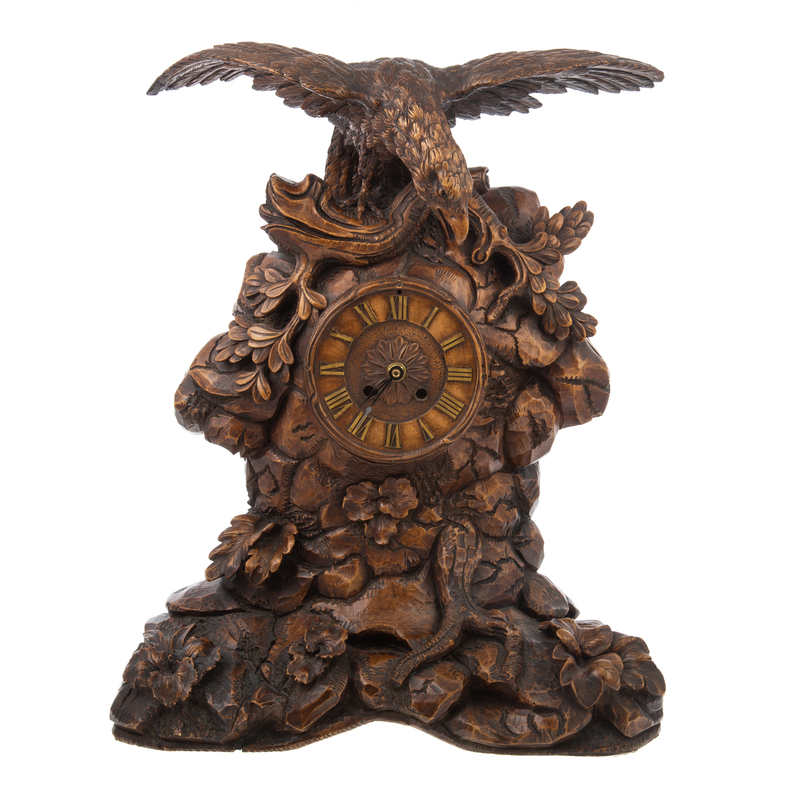 BLACK FOREST CARVED WOOD EAGLE