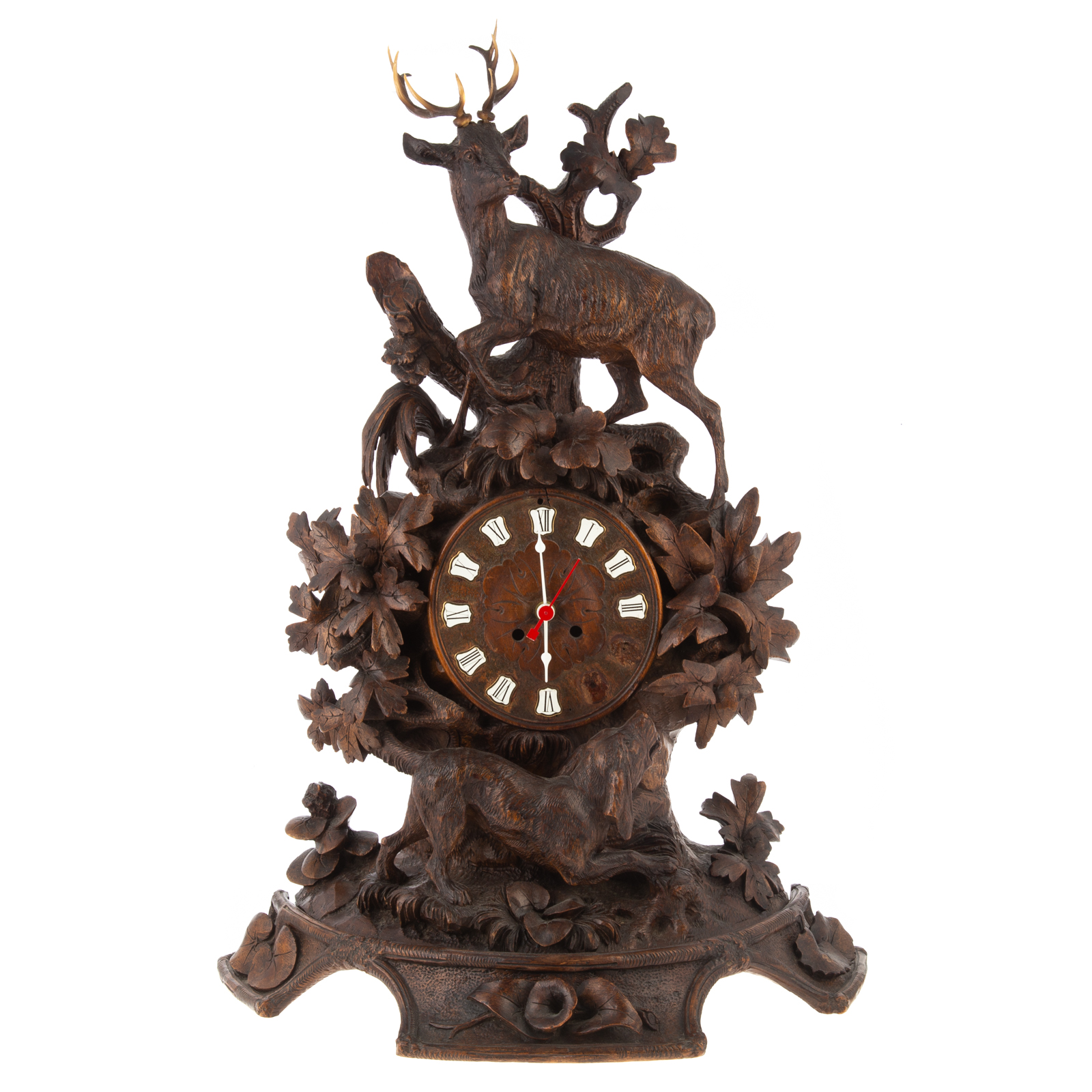BLACK FOREST CARVED WOOD MANTEL