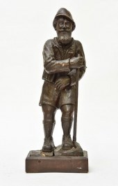 Black Forest carved woodsman h