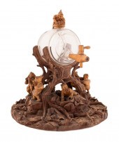 BLACK FOREST FIGURAL CARVED WO