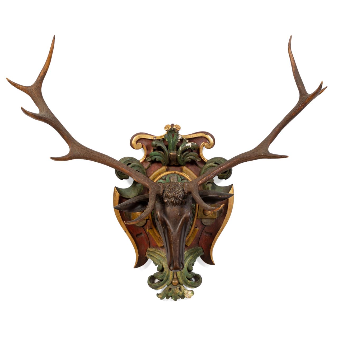 BLACK FOREST POLYCHROME ANTLER