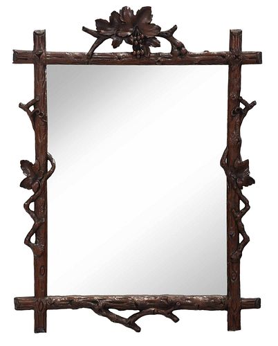 BLACK FOREST RUSTIC CARVED WALNUT