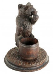 BLACK FOREST STYLE CARVED WOOD