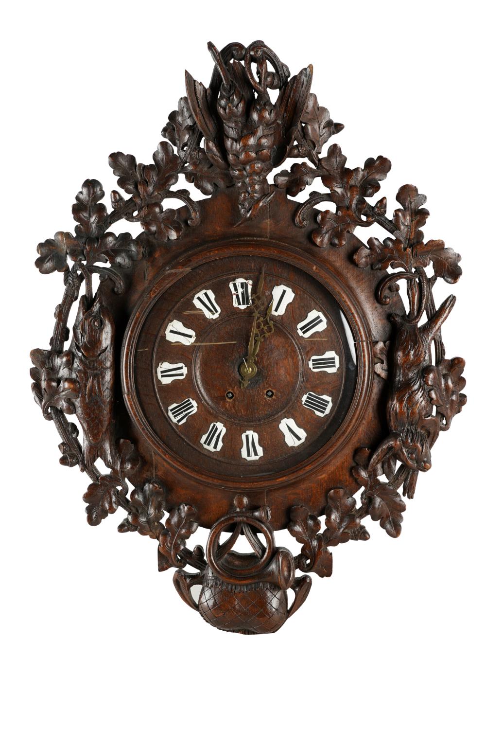 BLACK FOREST STYLE CARVED WOOD WALL