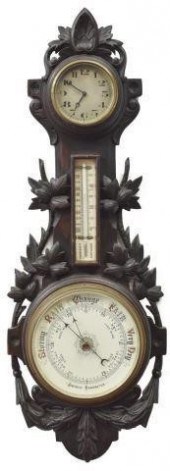 BLACK FOREST STYLE CLOCK W/ BA