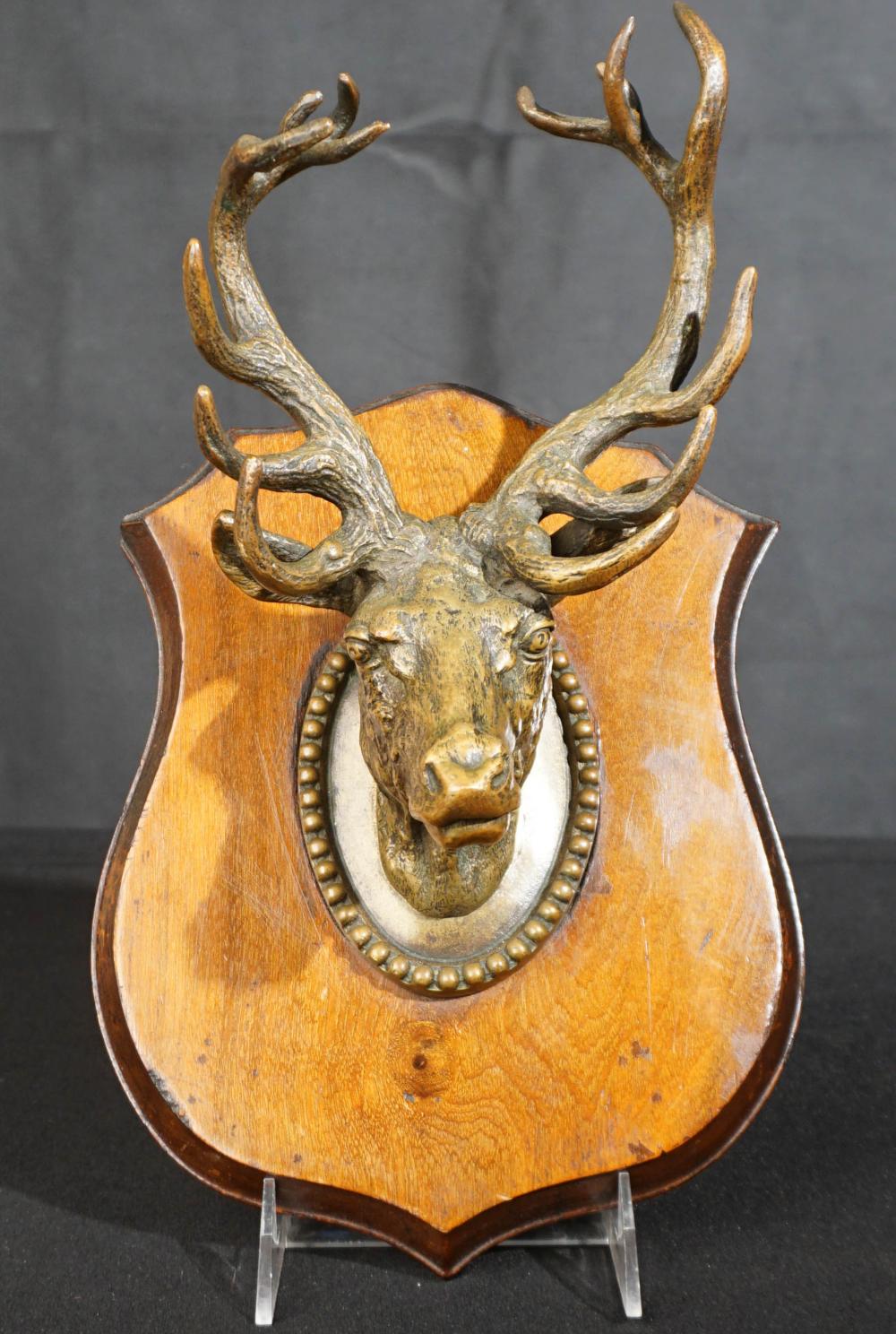 BLACK FOREST STYLE GILT BRONZE