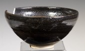 BLACK-GLAZED DARK BROWN SPECKL