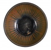 BLACK-GLAZED RUSSET-SPLASHED B