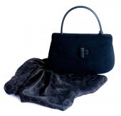 BLACK GUCCI FELTED PURSEStunni