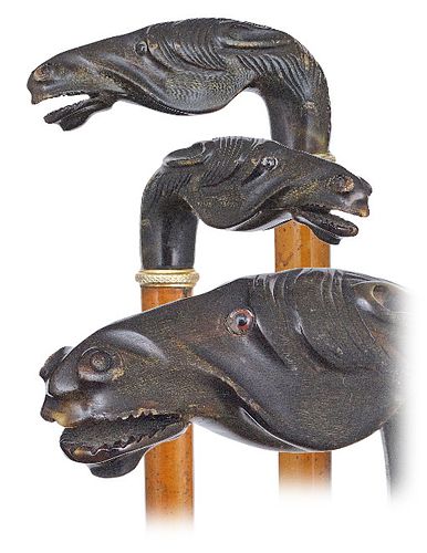 BLACK HORN HORSE HEADCa.