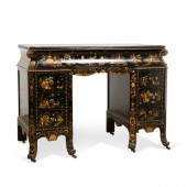 BLACK JAPANNED CHINOISERIE KNE