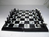 Black lacquer and etched mothe