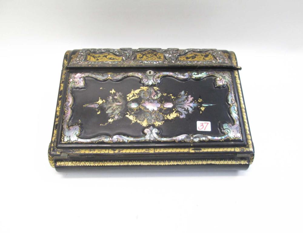 BLACK LACQUER AND MOTHER OF PEARL