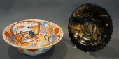 BLACK LACQUER JAPANNED DECORAT