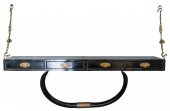 BLACK-LACQUERED WOOD FLOATING