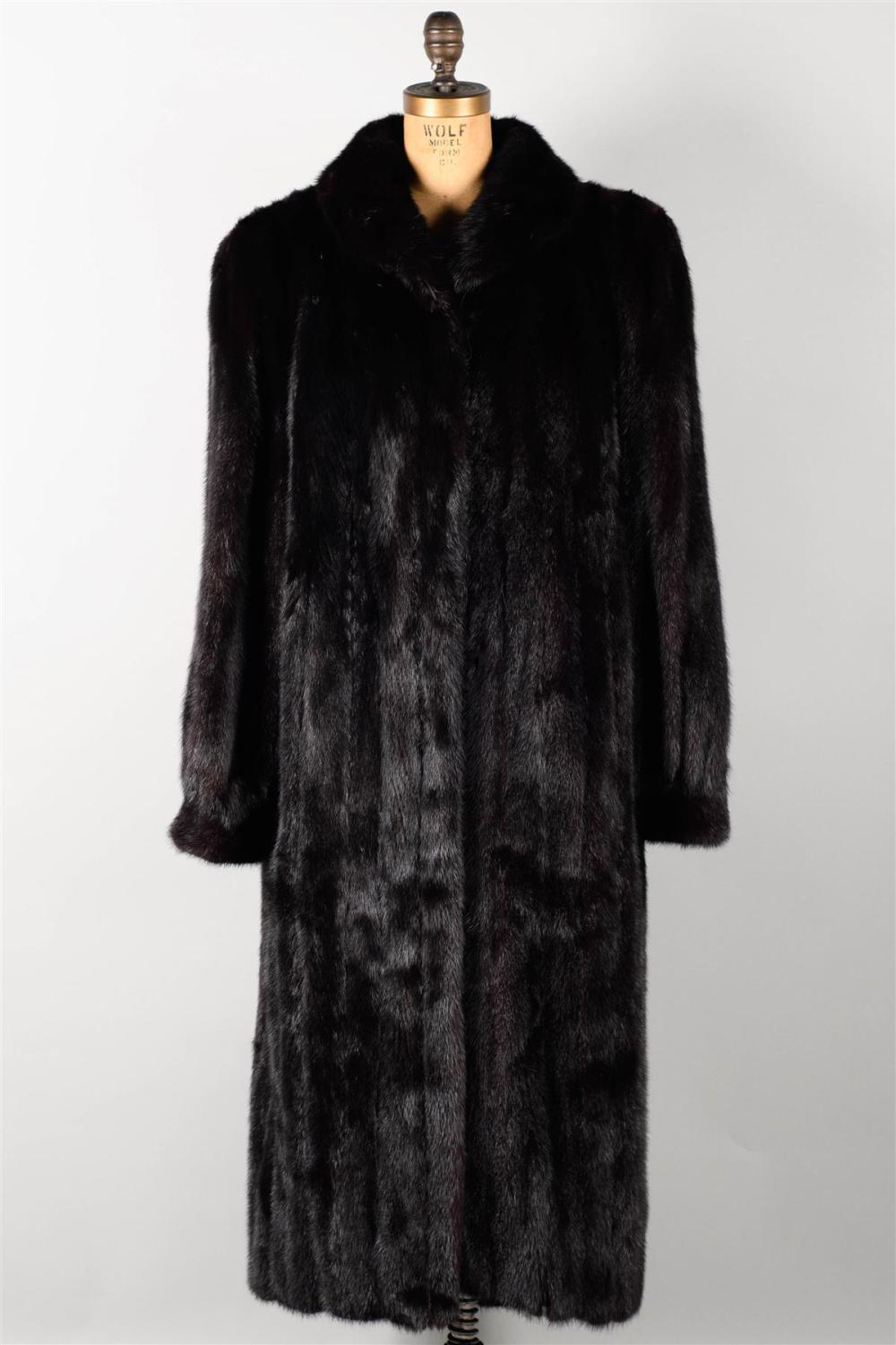 BLACK MINK COATBLACK MINK COAT, the