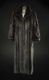 Black Mink Swing Coat,  with s