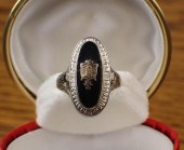 BLACK ONYX AND EIGHTEEN KARAT