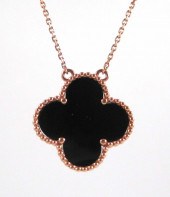 BLACK ONYX AND FOURTEEN KARAT