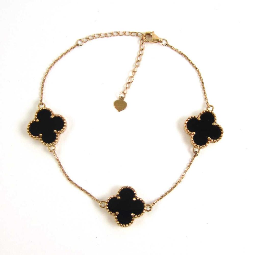 BLACK ONYX AND FOURTEEN KARAT