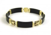 BLACK ONYX AND FOURTEEN KARAT