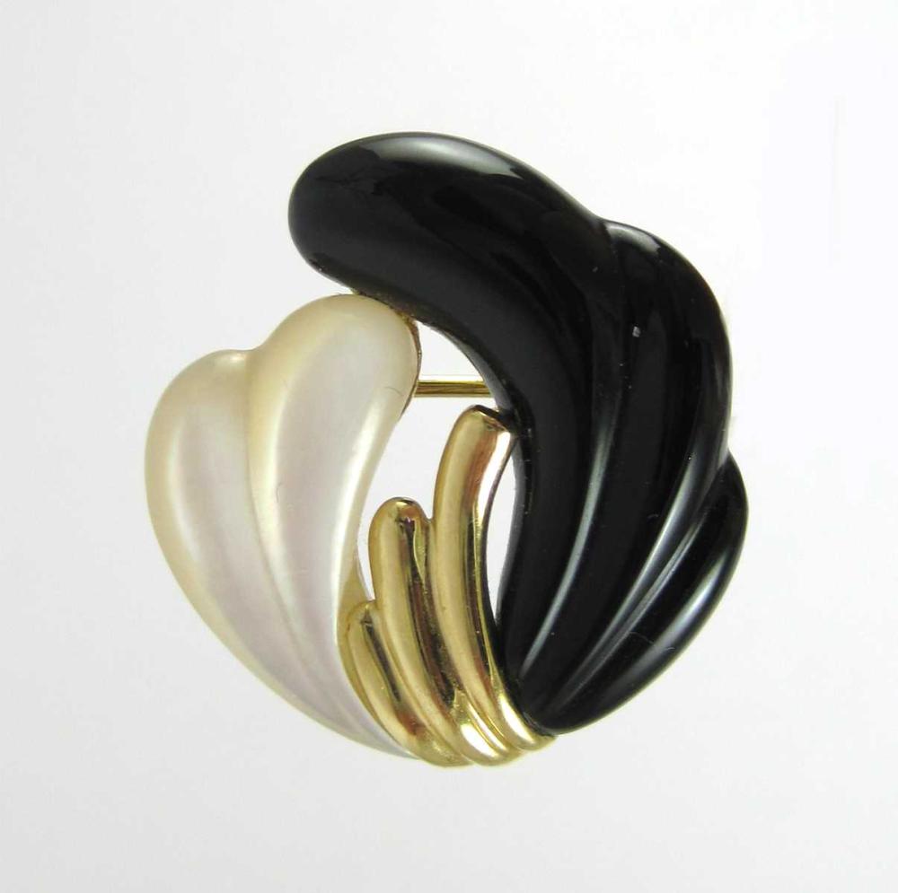 BLACK ONYX AND MOTHER-OF-PEARL