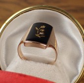 BLACK ONYX, DIAMOND AND GOLD R