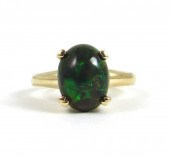 BLACK OPAL AND FOURTEEN KARAT